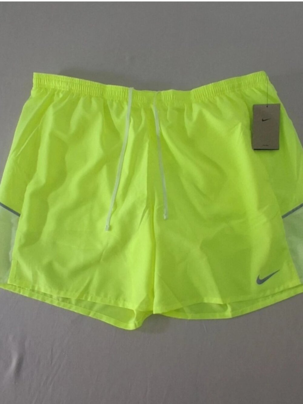 NWT NIKE Miler Dri-Fit Reflective 2 in 1 Running Shorts Mens 2XL 7" Inseam